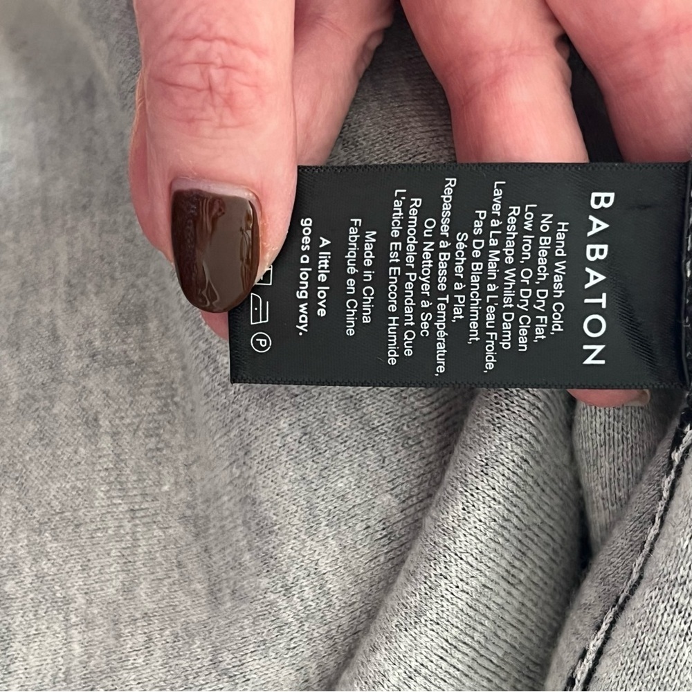 Aritzia Babaton Lance Open Front Cardigan Black Long Line Knit Size S Wool Linen - Picture 6 of 7
